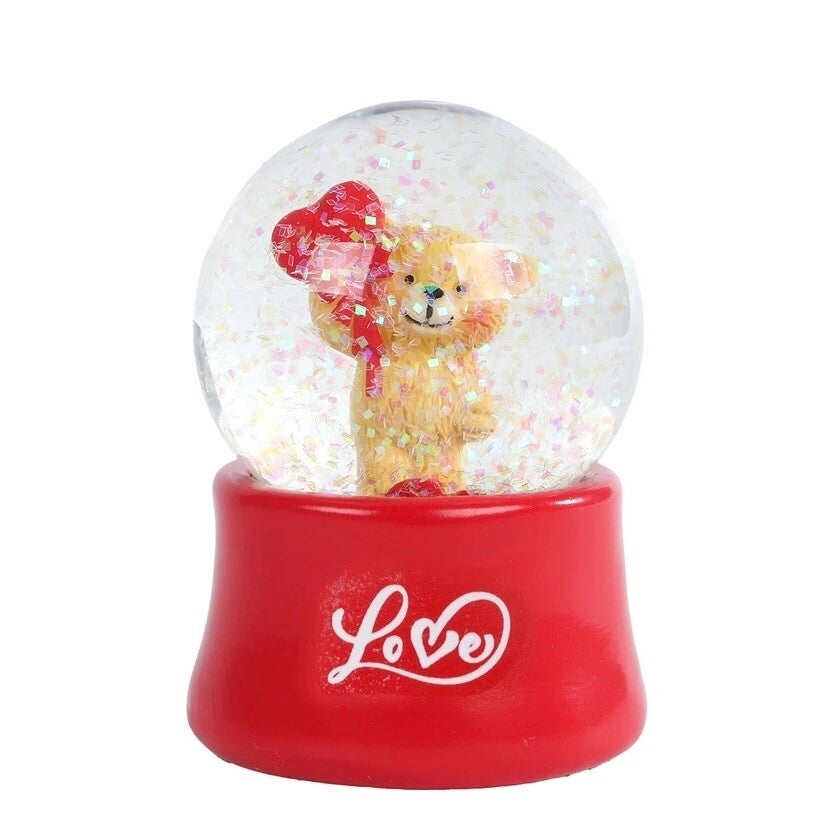 Sneeuwbol Love - hart Valentijn