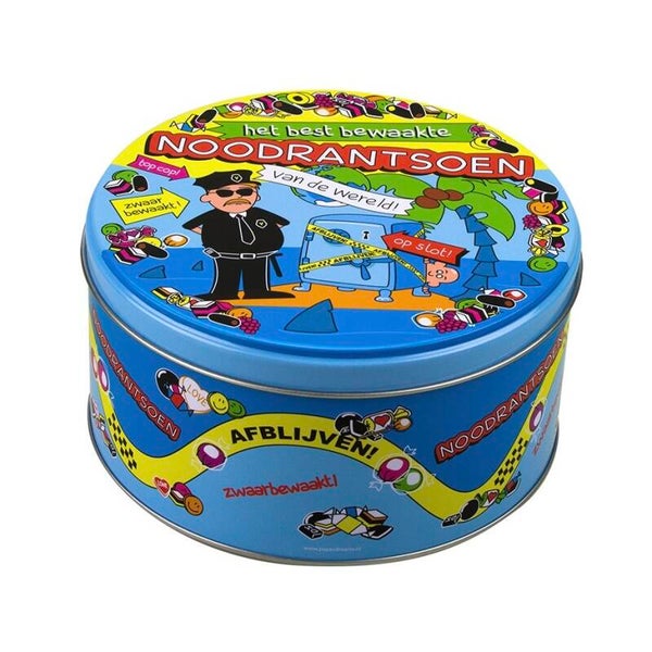 Noodrantsoen - snoeptrommel