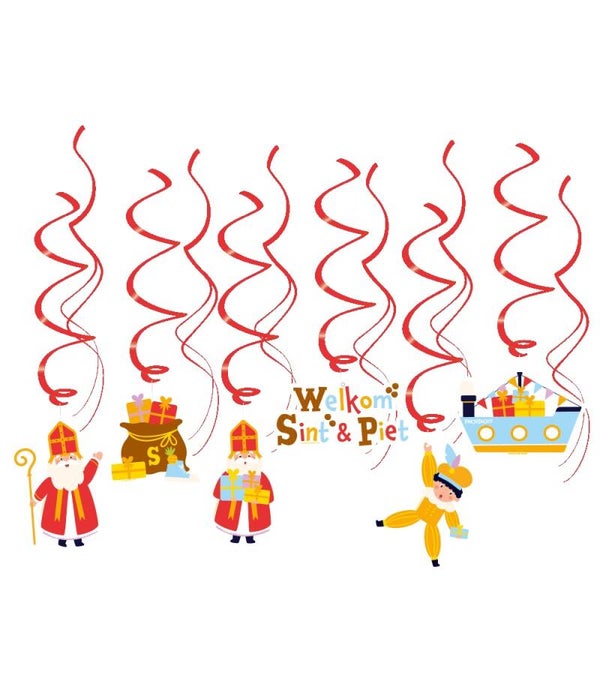 Sinterklaas swirls -  hangdecoratie
