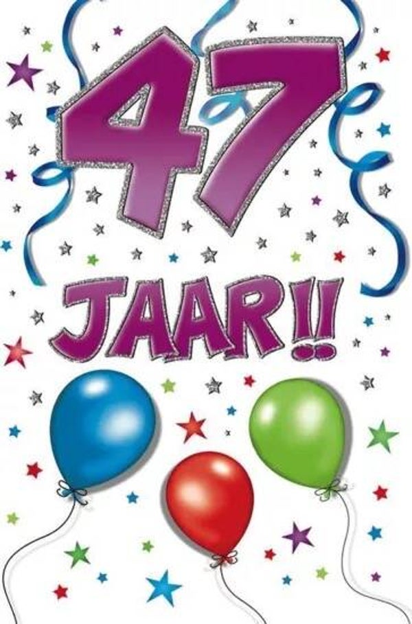 47 Jaar - wenskaart that funny age