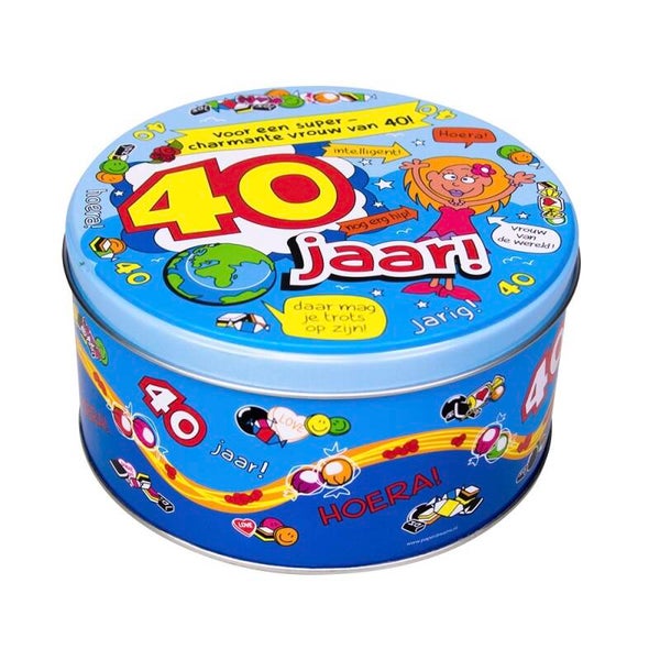 40 Jaar vrouw - snoeptrommel