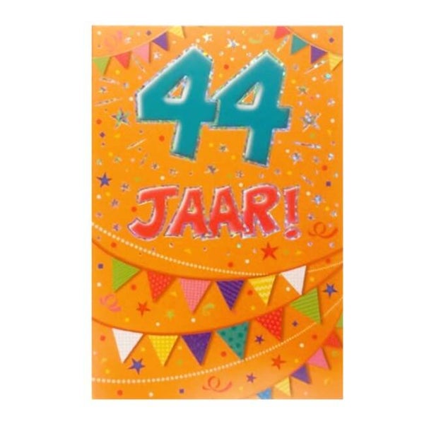 44 Jaar - wenskaart that funny age