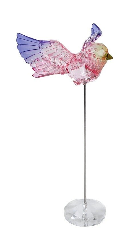 Sculptuur Koolmees - roze