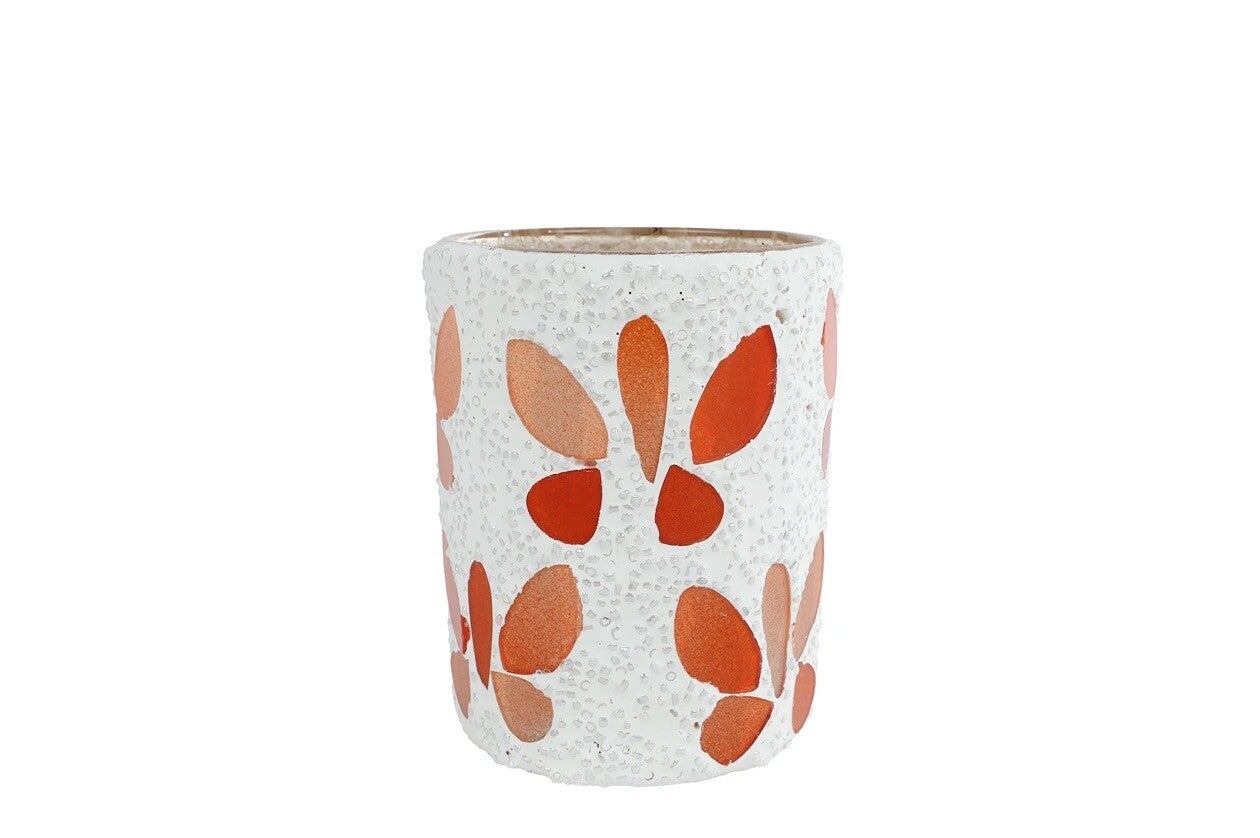 Waxinehouder Butterfly - oranje