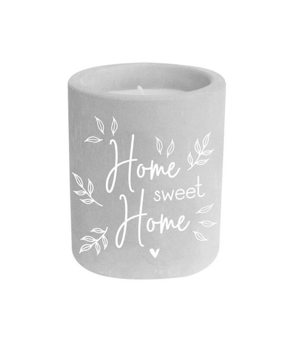 Home sweet home - cement candle