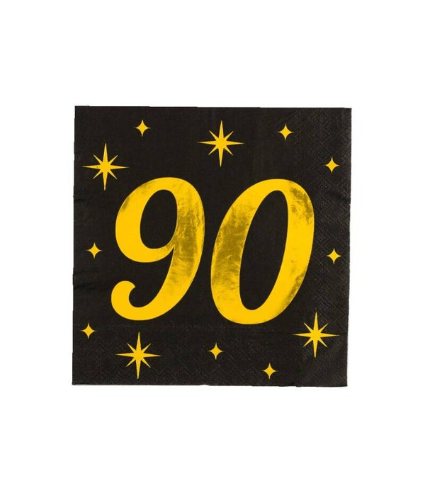 90 Jaar - classy party servetten
