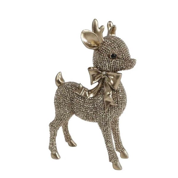 Sculptuur Hert staand - glinster goud