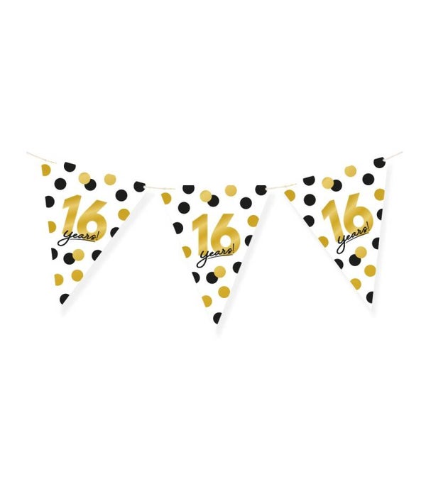 16 Years! - vlaggenlijn celebration! papier