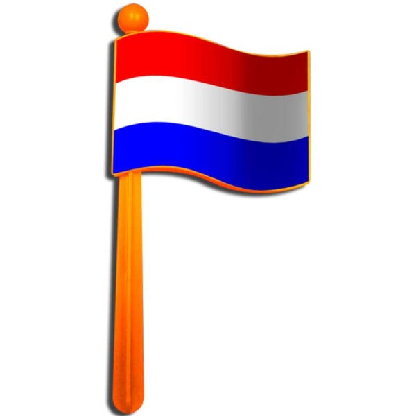 Ratelvlag - oranje rood wit blauw