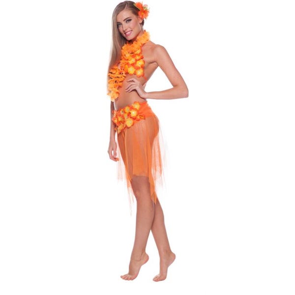 Tropical rok bikini - oranje