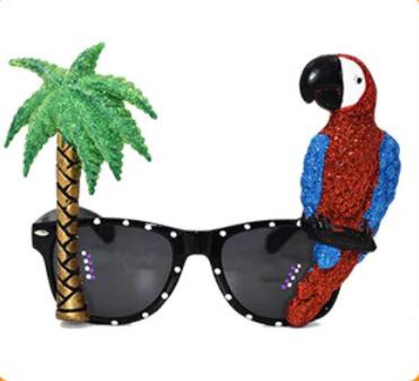 Fun bril - papegaai palmboom