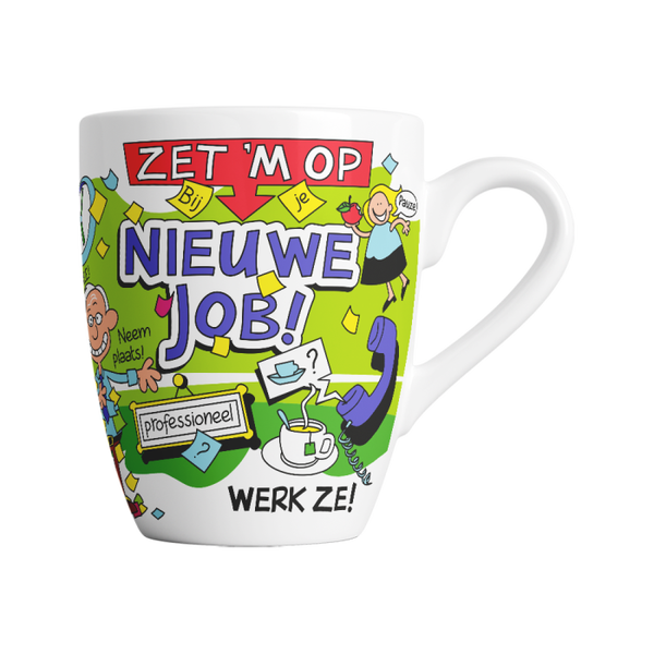 Nieuwe job - cartoonmok