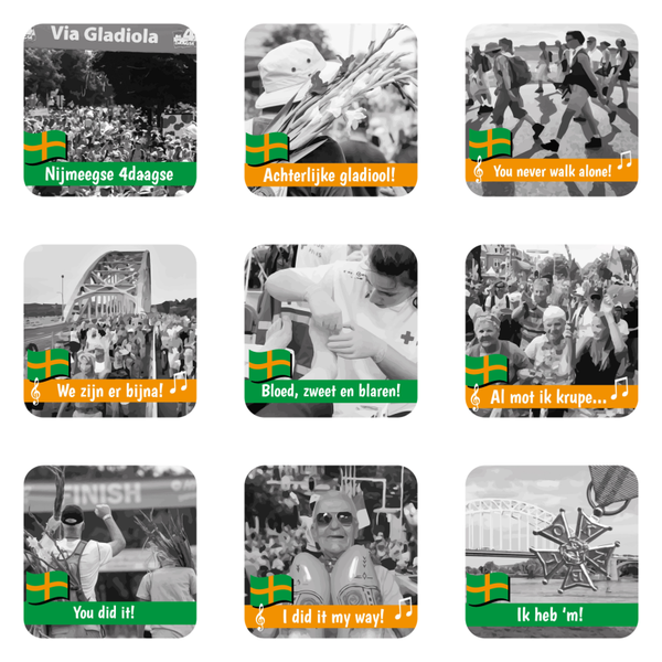 Set onderzetters 4Daagse Nijmegen