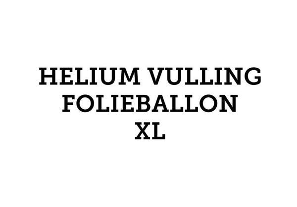Helium vulling - folieballon hart XL of orbz  XL