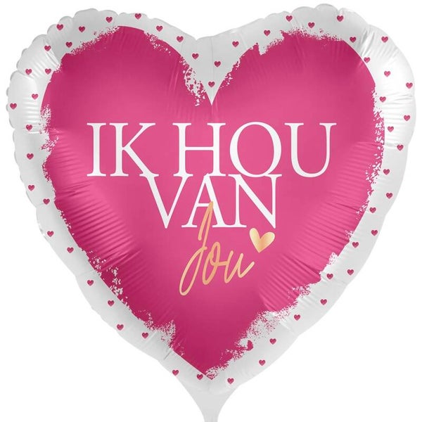 Ik hou van jou - folieballon