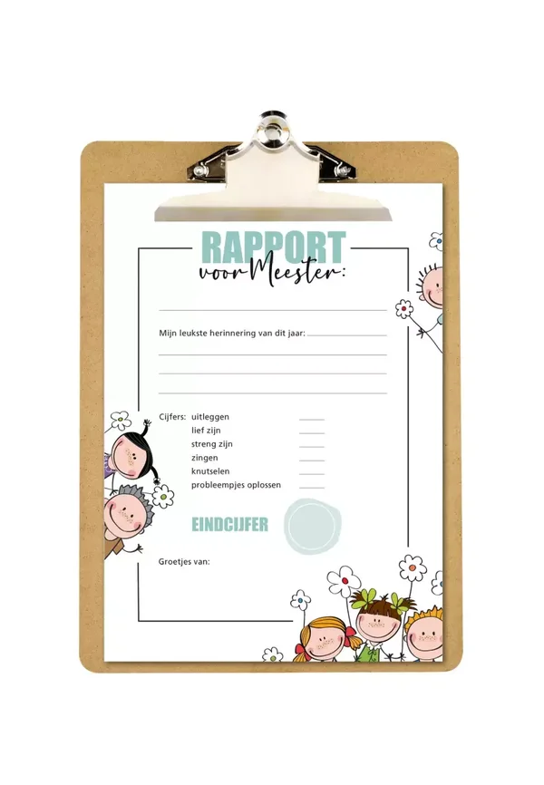 Schooljaar -  rapport voor de meester