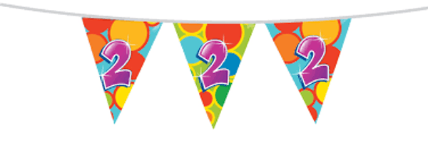 2 Jaar - vlaggenlijn