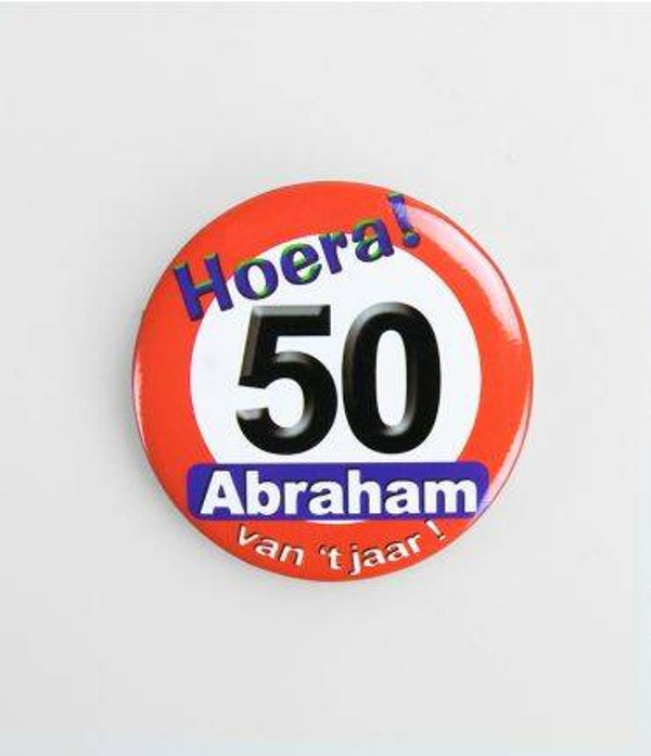 Abraham verkeersbord - button klein