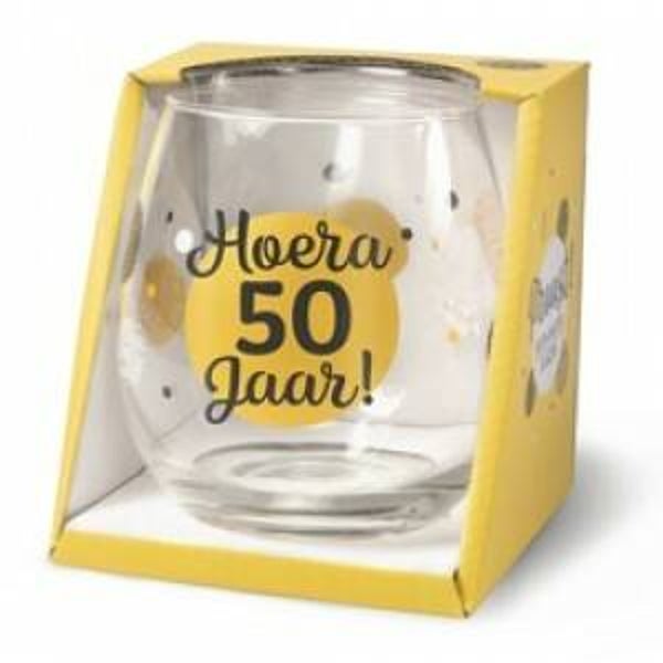 50 Jaar - wijn- waterglas