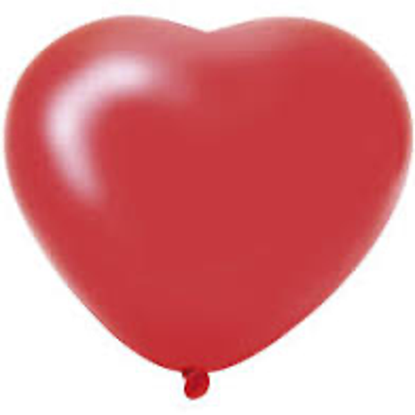 Hartjes ballonnen - rood