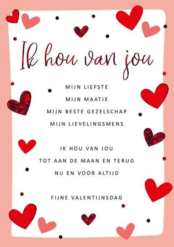 Valentijn wenskaart