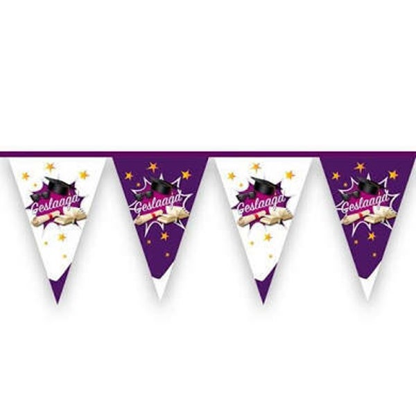 Geslaagd - vlaggenlijn