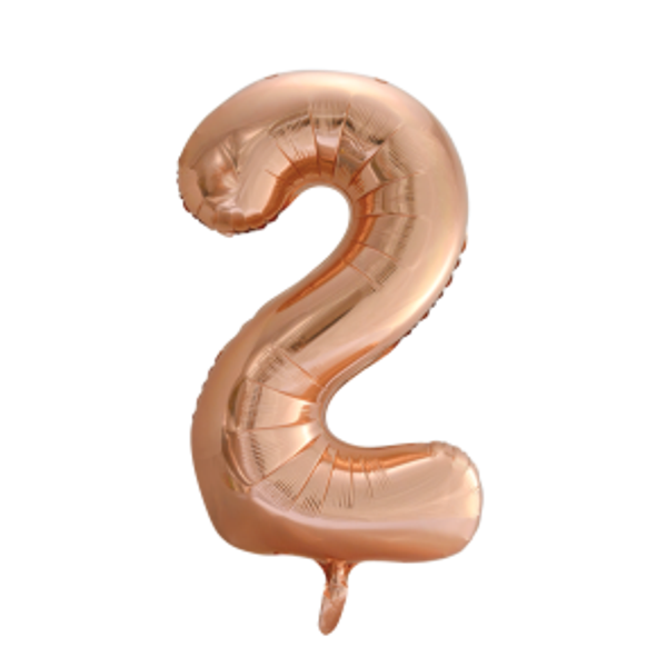 Folieballon rosé - cijfer 2