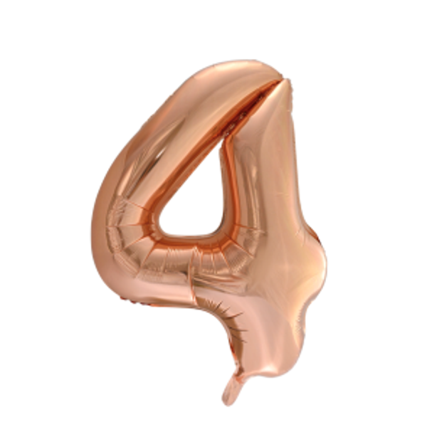 Folieballon rosé - cijfer 4