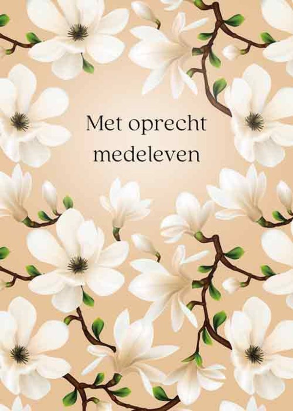 Met oprecht medeleven - condoleancekaart