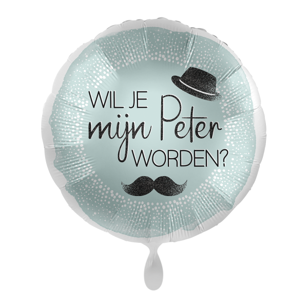 Wil jij mijn peter worden? - folieballon