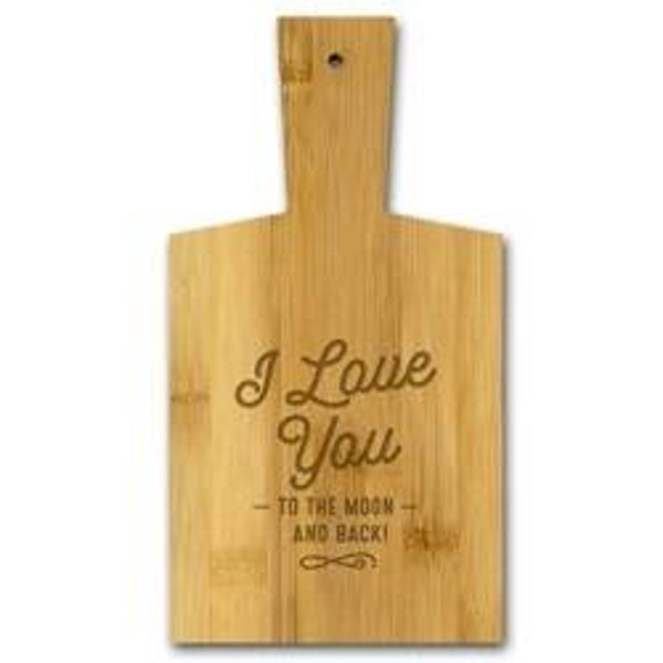 I love you - bamboe borrelplank