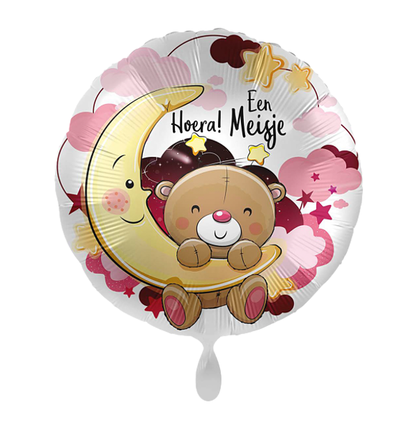 Hoera! een meisje - folieballon