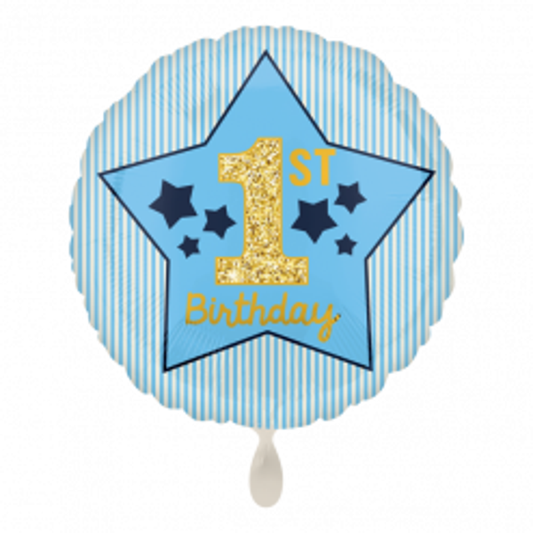 1st Birthday jongen - folieballon