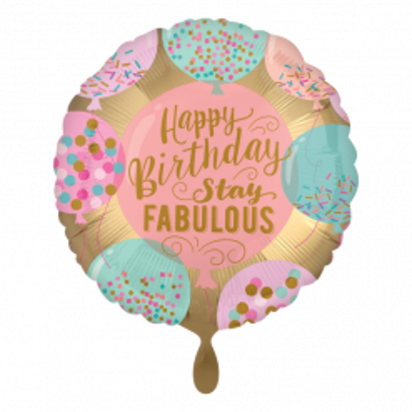 Happy birthday  stay fabulous - folieballon