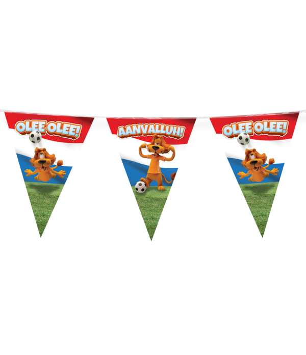 Vlaggenlijn Loeki de leeuw - olee! olee! oranje / rood / wit / blauw