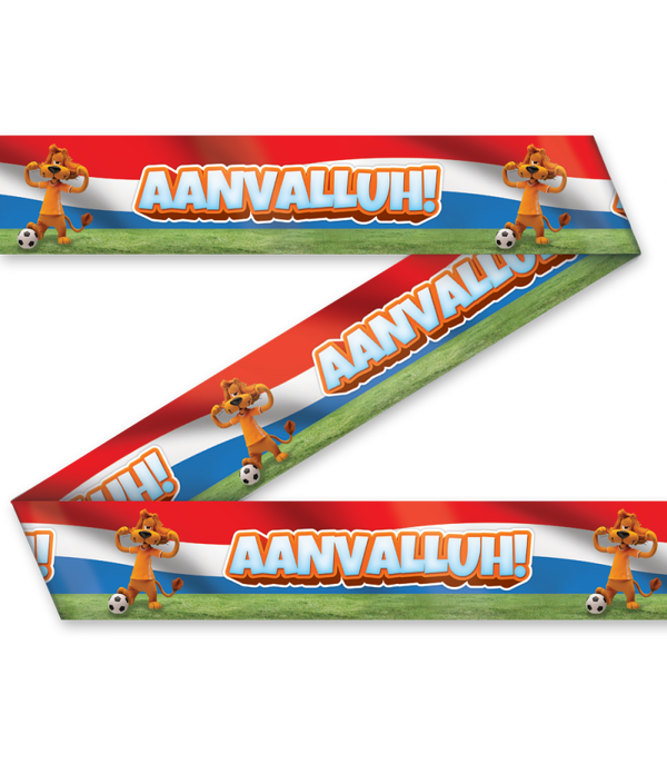 Afzetlint Loeki de leeuw - aanvalluh! oranje / rood / wit / blauw