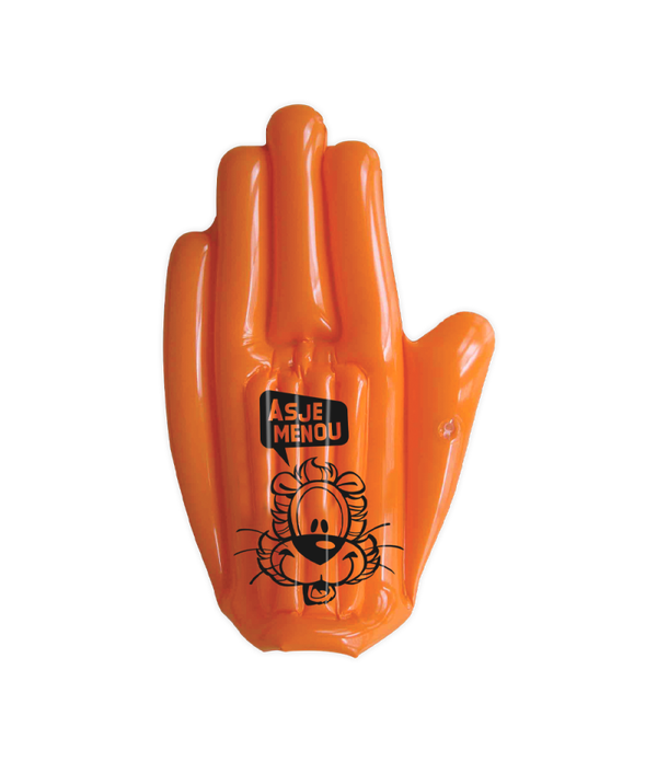Juichhand Loeki de leeuw - oranje