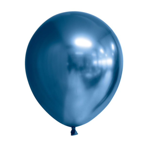Chrome / mirror ballonnen - blauw