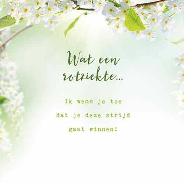 Ernstig ziek - wenskaart