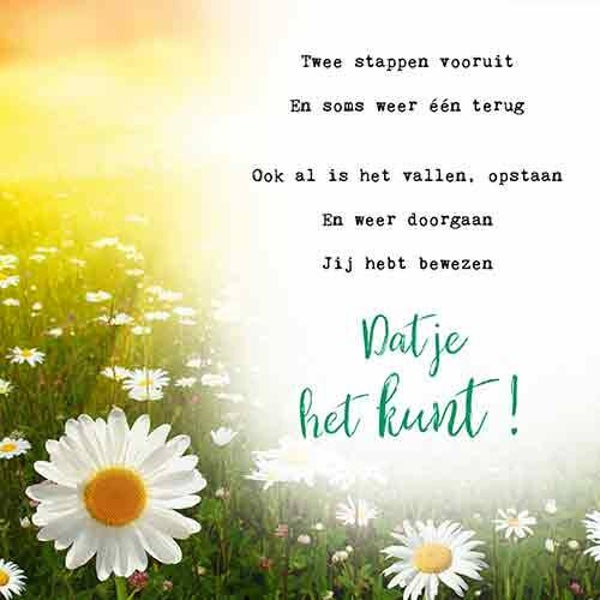 Respect! Ga zo door - wenskaart