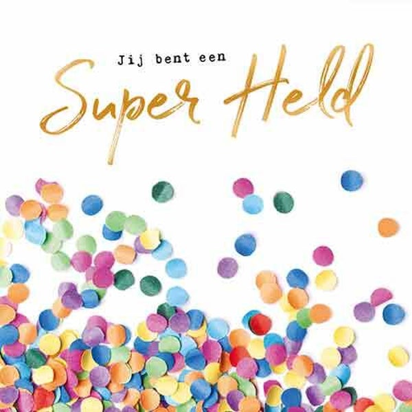 Superheld - wenskaart