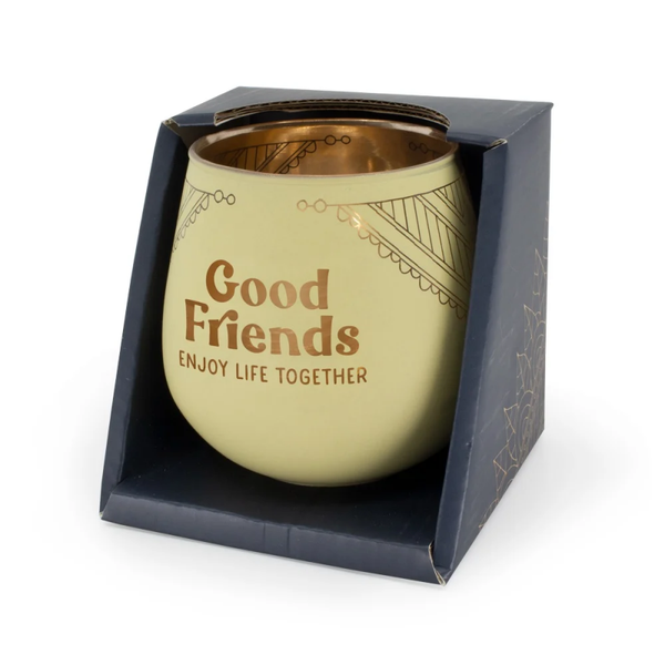 Good friends enjoy life together - luxe sfeerlicht houder