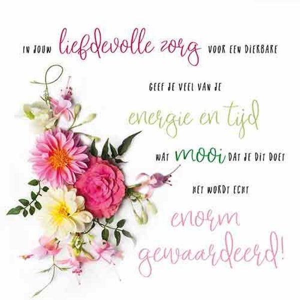 Mantelzorg - wenskaart