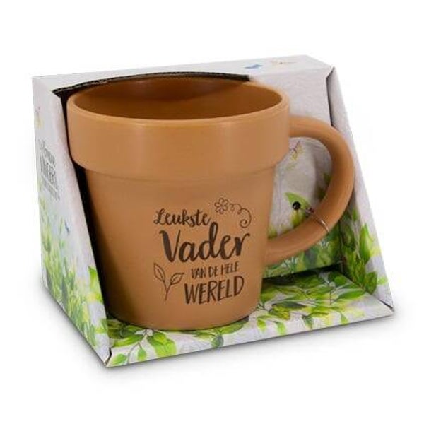 Vader - tuin mok / plantenpotje