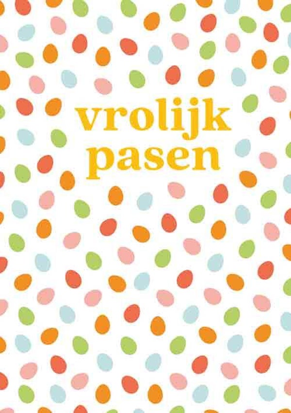 Vrolijk pasen - paas wenskaart