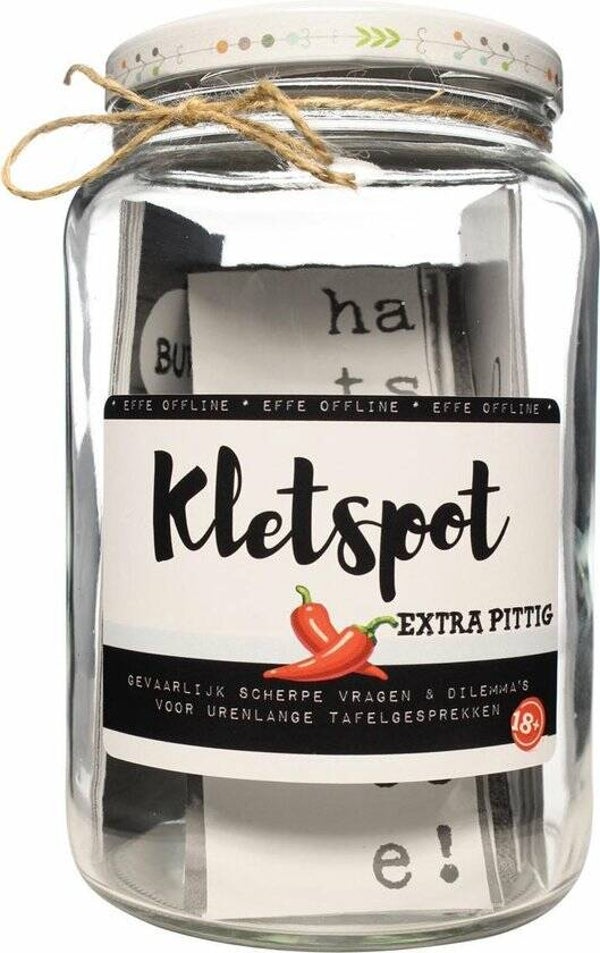 Extra pittig - kletspot
