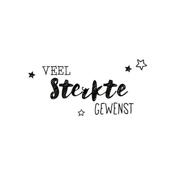 Veel sterkte gewenst - condoleancekaart