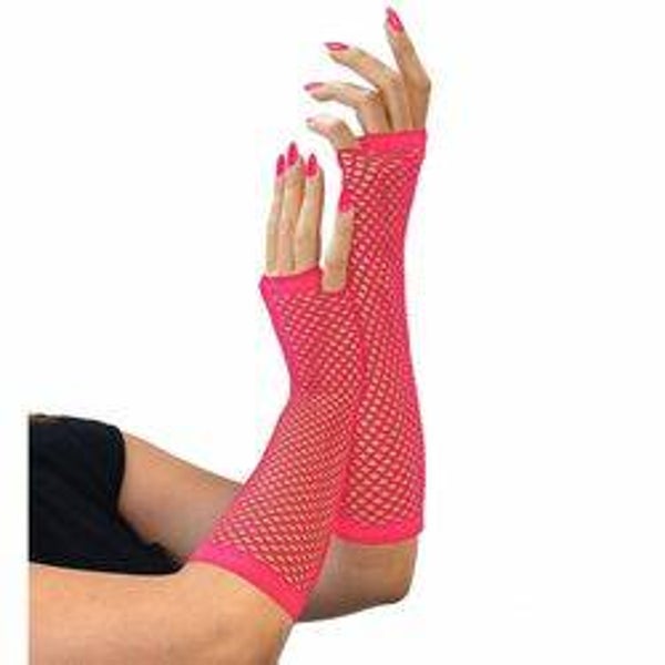 Handschoenen visnet - roze