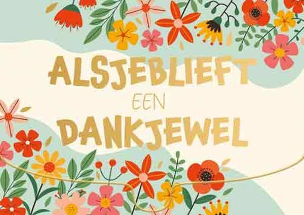 Alsjeblieft een dank je wel! - geld/kado kaart voor jou