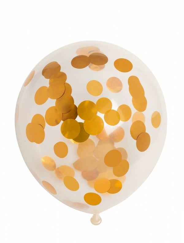 Confetti ballonnen - goud metallic